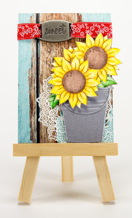 June ATC: sunflowers no.2