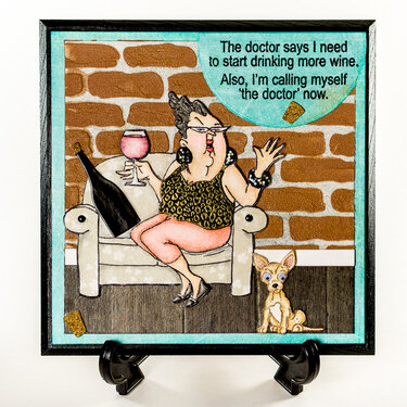 wine themed wall hanging/plaque