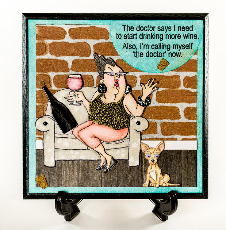 wine themed wall hanging/plaque