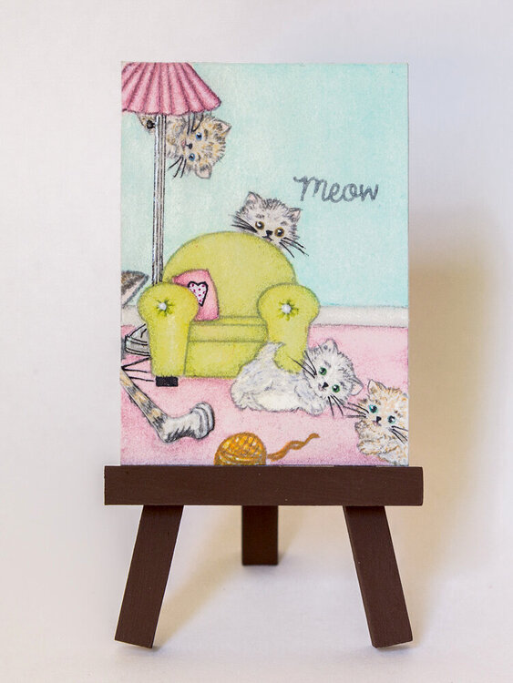 Kitten themed ATC