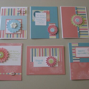 Tickled pink cards