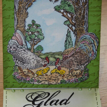 Easel, Easter Card