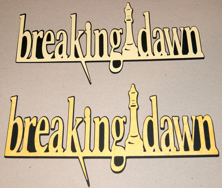Breaking Dawn Die Cut Logo