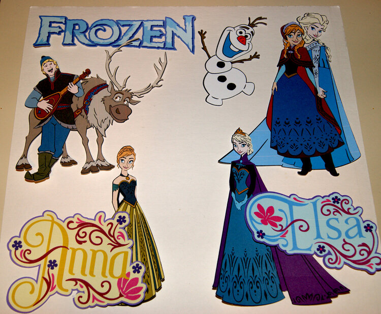 Frozen Print and Cut Diecuts