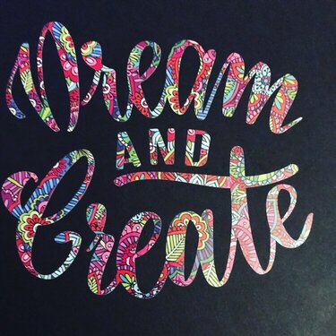 Dream &amp; Create Journal Cover