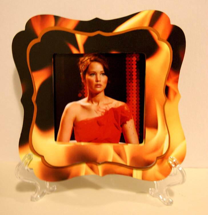 Katniss Girl on Fire Shadow Box Frame