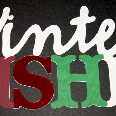 Winter Wishes Die Cut