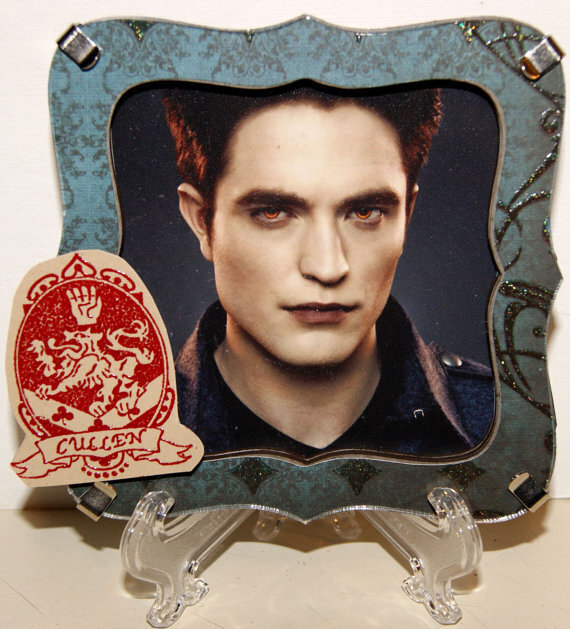 Edward Cullen Custom Handmade Shadowbox Frame