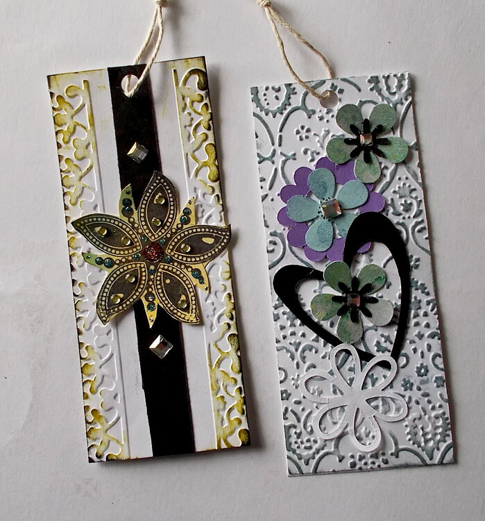 Inside of card Gifts.  Bookmarks.
