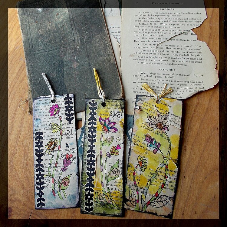 Ancient pages bookmarks