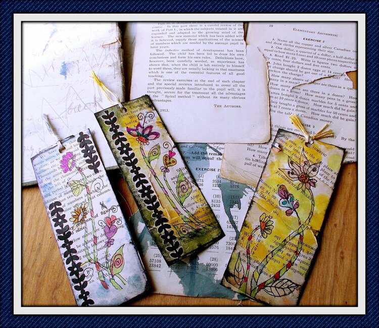 Ancient pages bookmarks