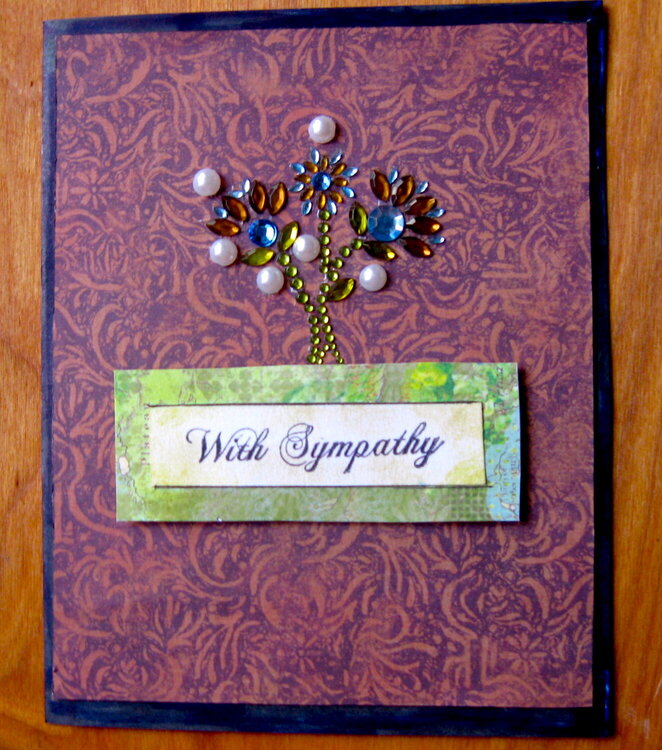 A simple Sympathy card.