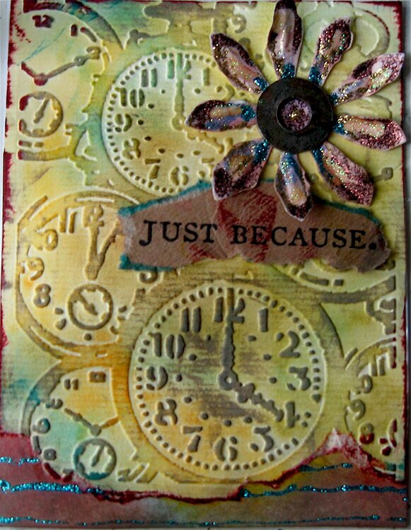 Card with Tim Holtz products
