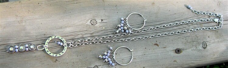 Jewelry made Upon a Picnic Table.