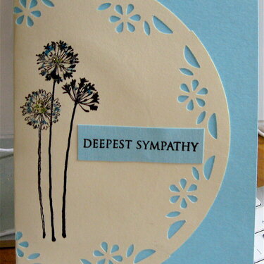 deepest sympathy card