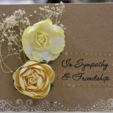 In Sympathy and friendhip card