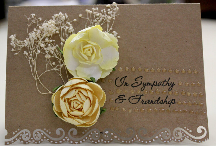 In Sympathy and friendhip card