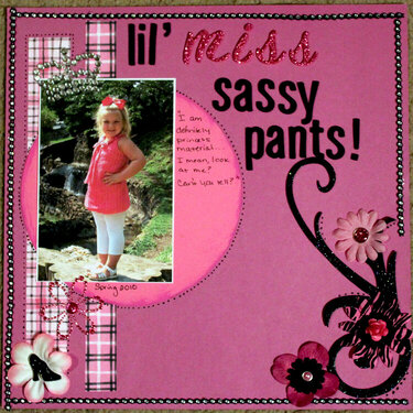 Lil&#039; miss sassy pants!