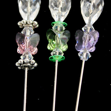 Swarovski Crystal Stick Pins for April Bling swap!