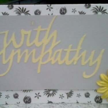 with sympathy