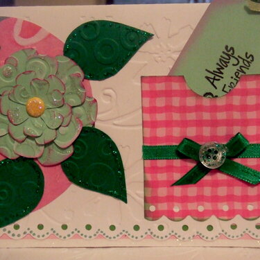 Cuttlebug Flower Card