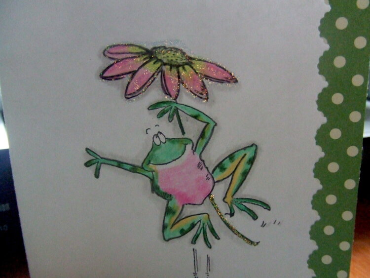 Hoppy Day Frog Card