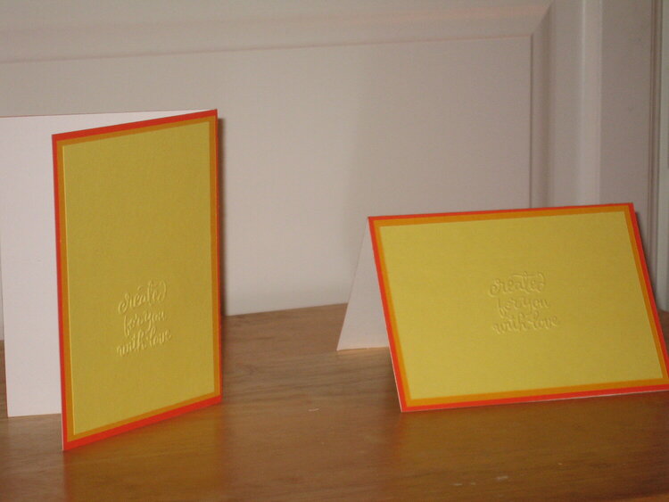Cuttlebug Embossing Cards