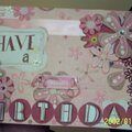 first birthday card i made! (for friends mom)