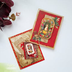 Red Floral Cards 