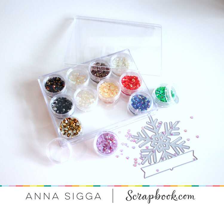 Clear embellishments jars - small