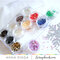 Clear embellishments jars - small