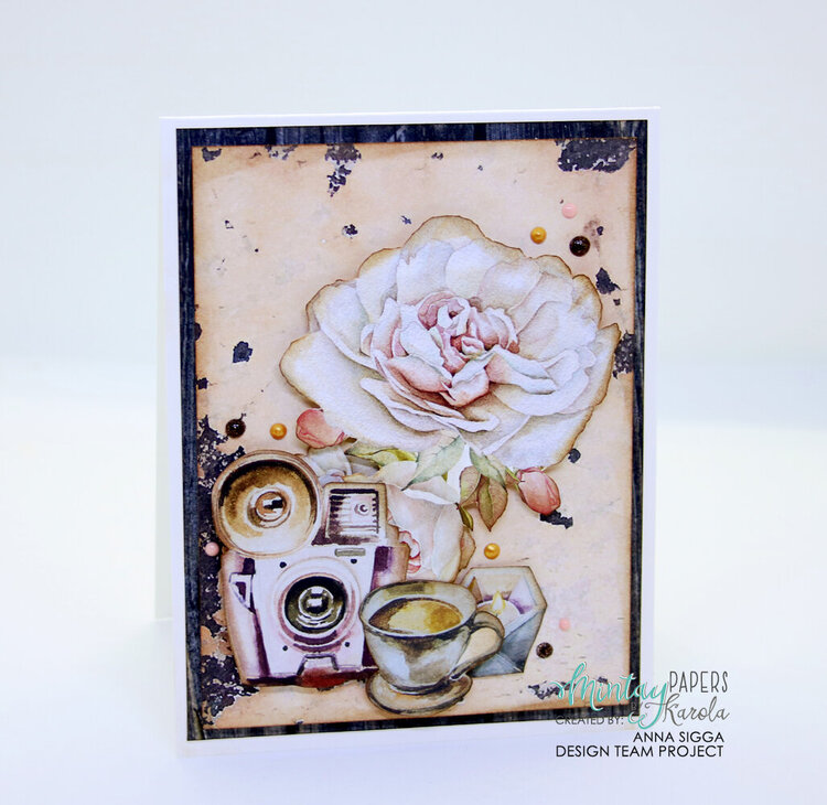Dear Diary - floral card