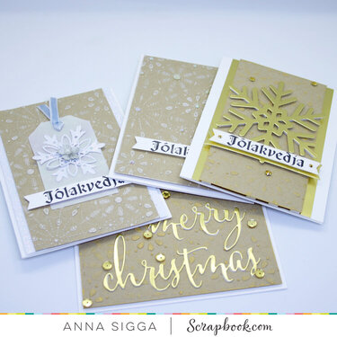 Gold & Silver Christmas Cards