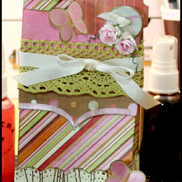 Gift bag ~ Pink Paislee