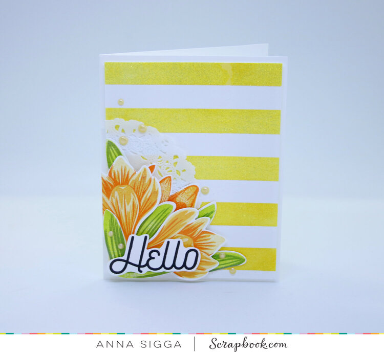 Sparkly Floral Card