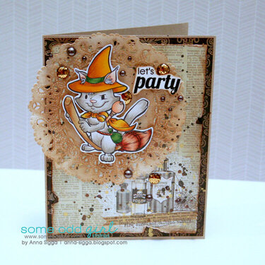 Let&#039;s party Halloween card