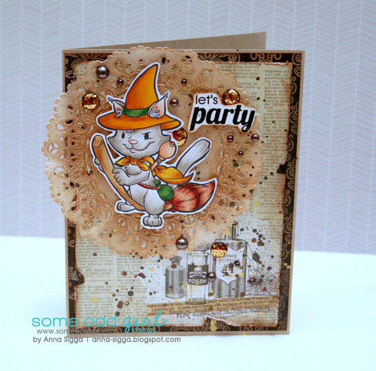 Let&#039;s party Halloween card