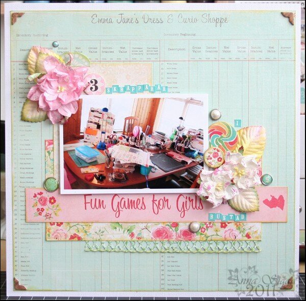 3 scrapbookers ... *Nook March kit/Crate Paper*