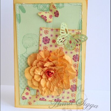 Bright girlie card **Cosmo Cricket**