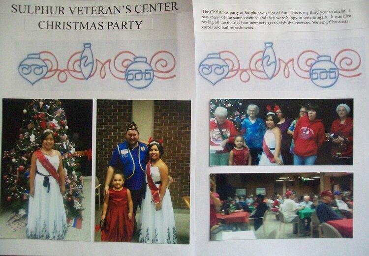 Sulphur Veterans Center Christmas Party