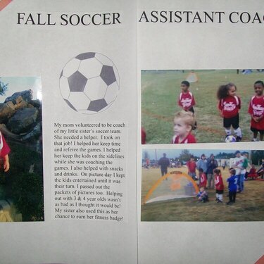 Fall soccer Assistant Coach