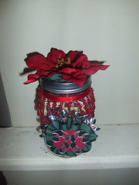 Altered Jar-Christmas