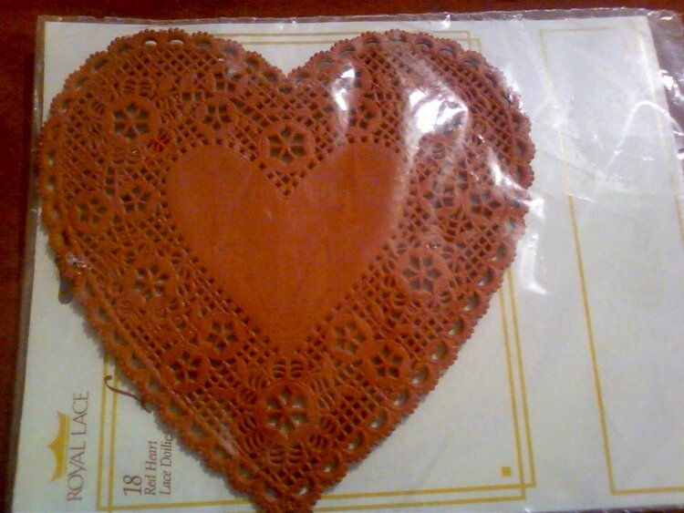 Doily Hearts for Valentines!