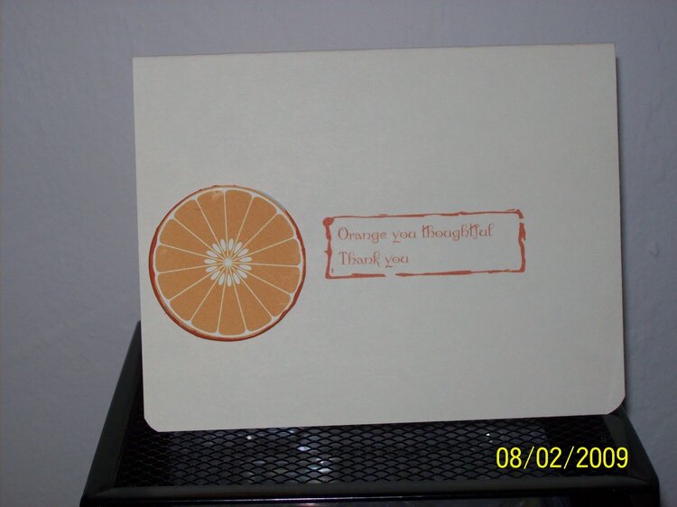 Thank you card