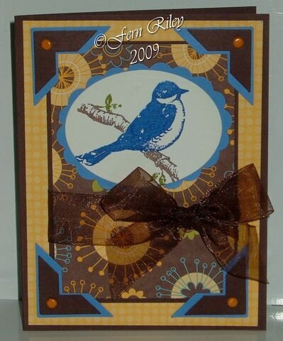 Blue Bird Card