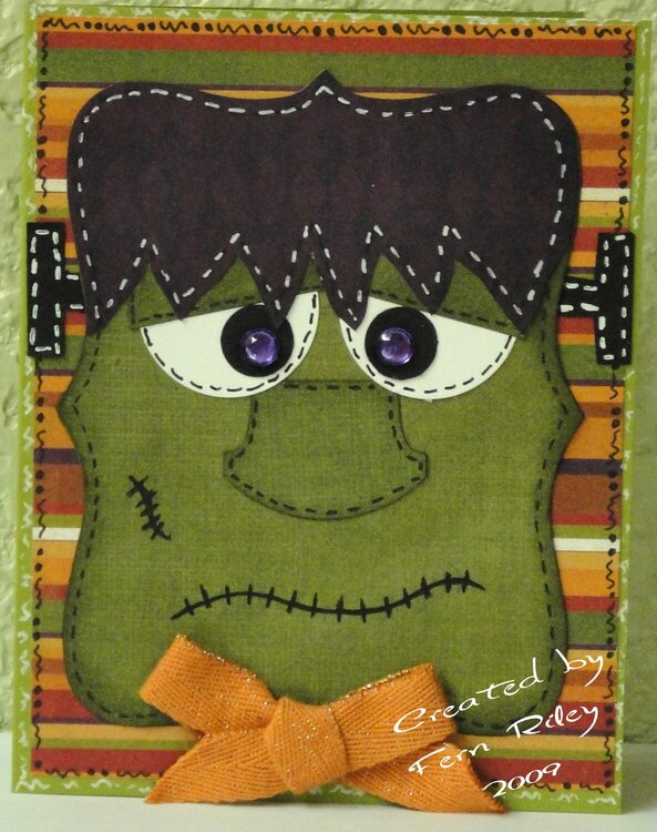 Colten&#039;s Frankenstein Halloween Card