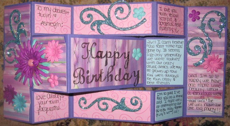 Tri-Fold Birthday Card