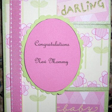New Mommy/Congratulations Tri-Fold Card