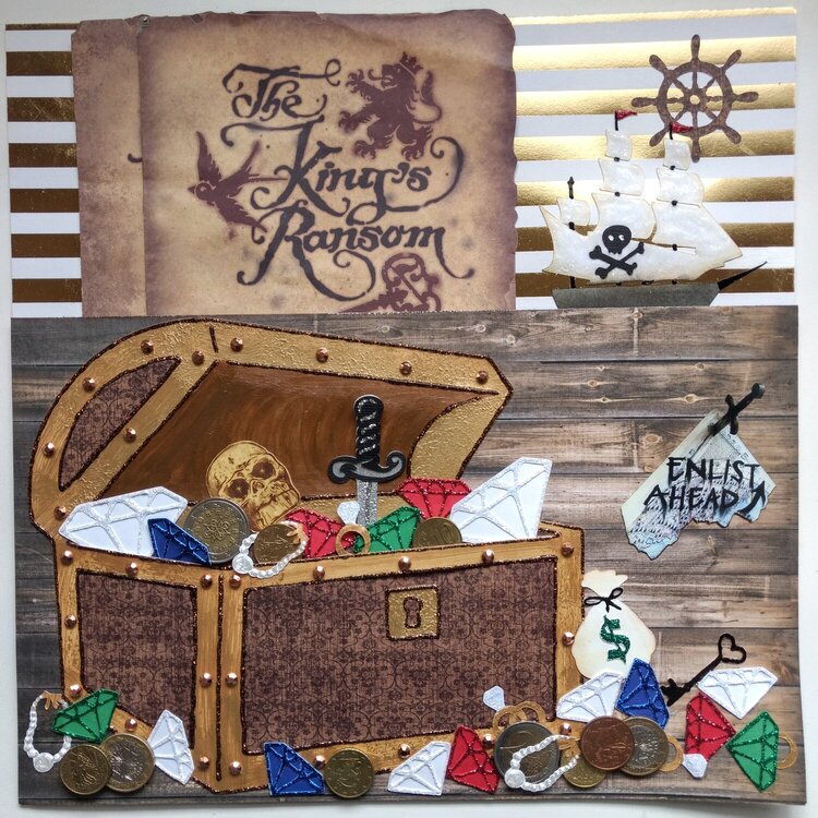 Treasure Hunt Pirate&#039;s Chest pocket page