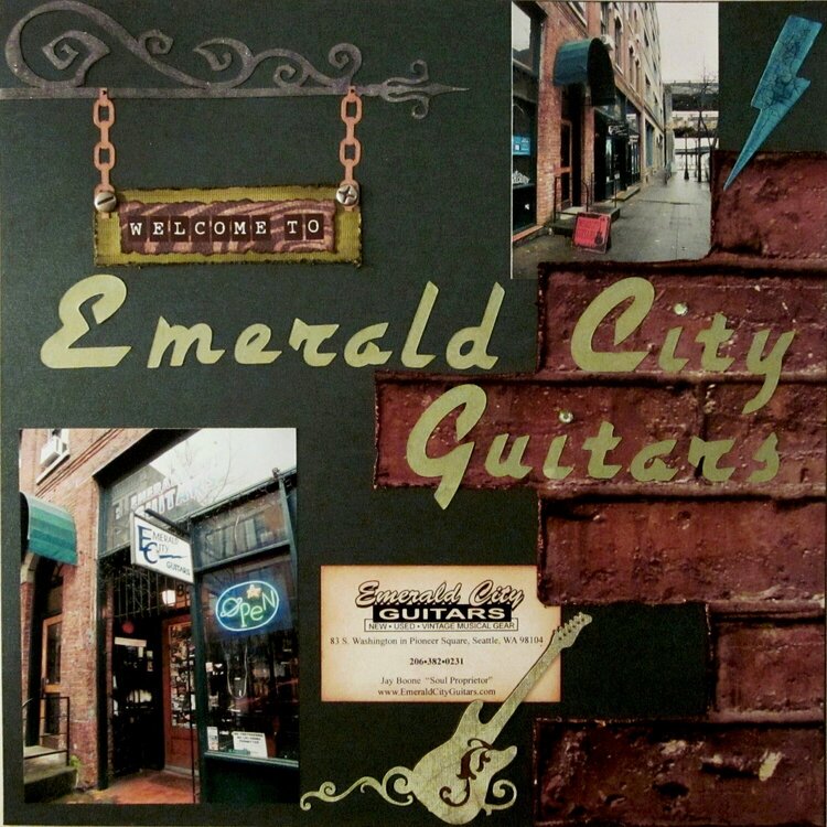 Emerald City Guitar Scrapbook - cover page